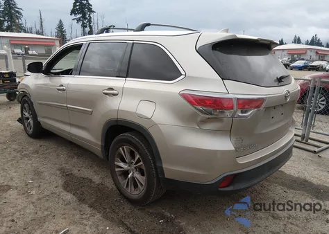 2014 Toyota Highlander Xle V6 из США, поврежденный, VIN 5TDKKRFH9ES004394